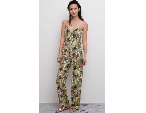 Maxi tuta stampata all-over