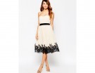 Midi dress a bustier