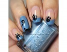French manicure felina e colorata
