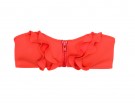 Top a fascia color corallo flou con cerniera