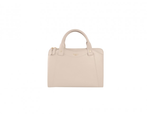 Borsa tote in nappa cipria