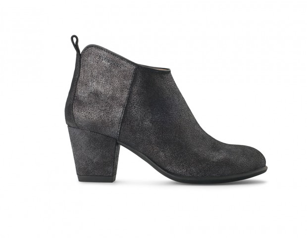 Ankle boots in camoscio iridescente