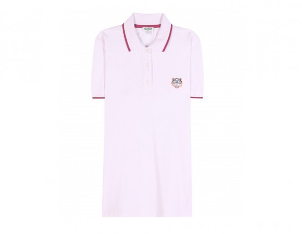 Maxi polo color pastello con stemma