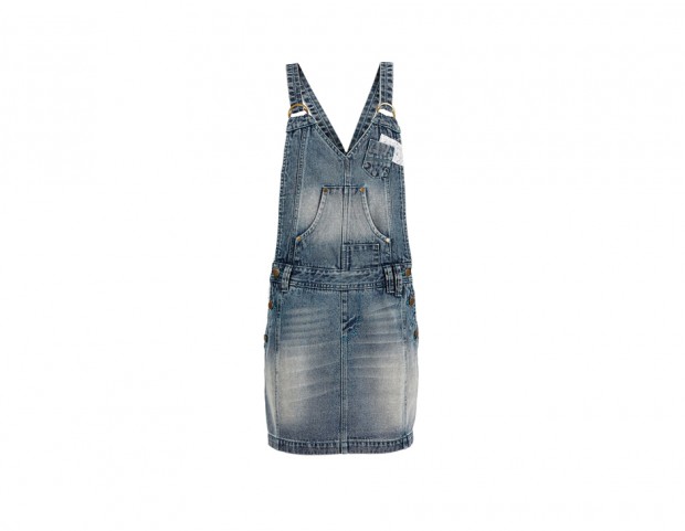 Abito-salopette in denim
