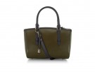Bauletto bicolor in pelle