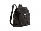 Zainetto in suede total black