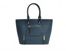 “tote” in pelle color petrolio