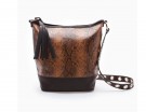 A secchiello in pelle “fake snake”