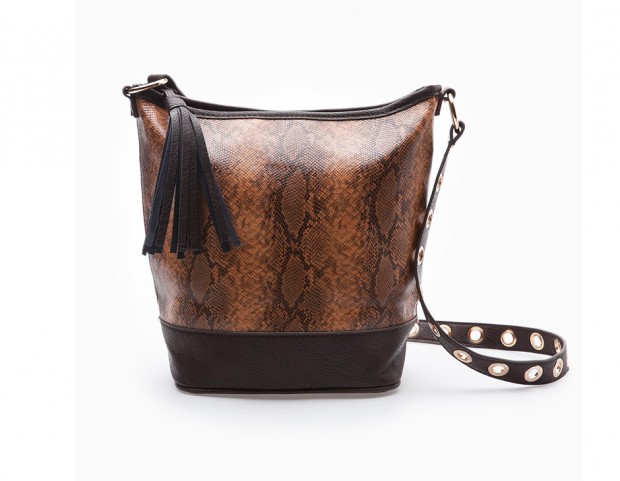 A secchiello in pelle “fake snake”