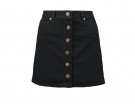 In denim con bottoni frontali