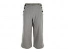 Culottes in felpa con bottoni laterali