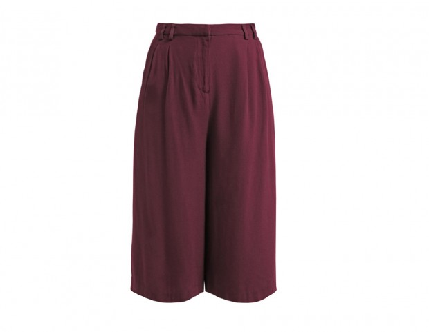 Culottes color bordeaux