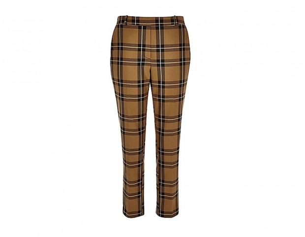 In tessuto a trama tartan