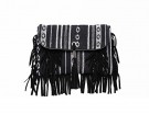 Minibag a tracolla con motivi black&white