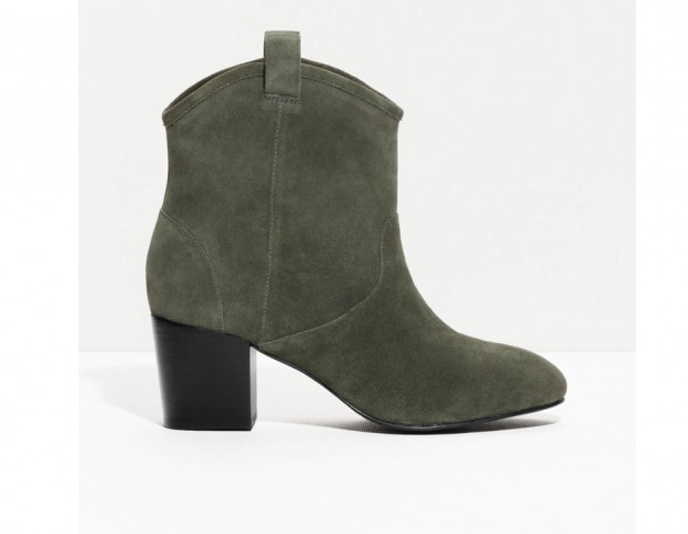Texani in suede army green