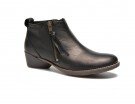 Easy-chic in pelle con zip