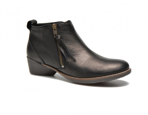 Easy-chic in pelle con zip