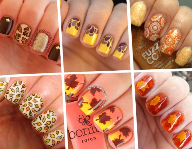 Unghie: le nail art dei colori d’Autunno da Pinterest