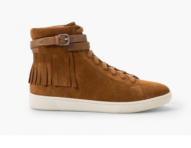 In suede con frangette