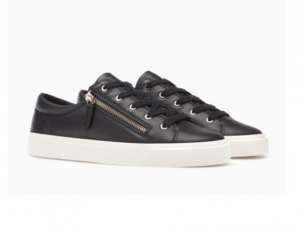 In pelle con zip black&white