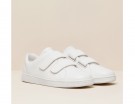 In pelle bianca con strap