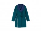 Cappotto “double-face” a vestaglia