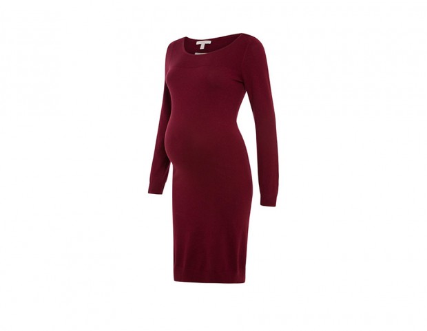 Tubino in maglia burgundy