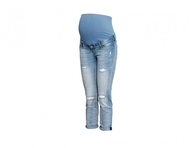 Jeans alla caviglia con strappi