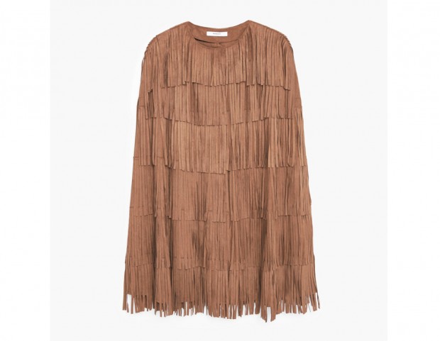 All over frange, in suede