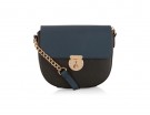 Mini bag bicolor con tracolla