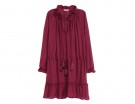 Vestito morbido con balze