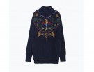 Maglione oversize a lavorazione jacquard