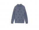Pullover con applicazioni gioiello