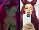 Il make up bucolico e sgargiante di Poison Ivy