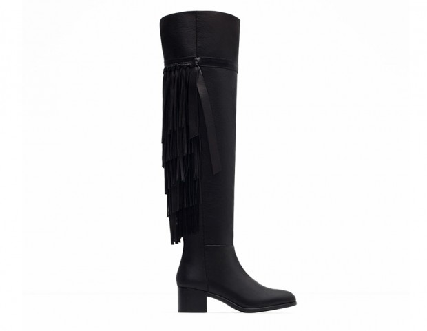 Total black con frange