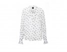 Camicia con fiocco a fantasia