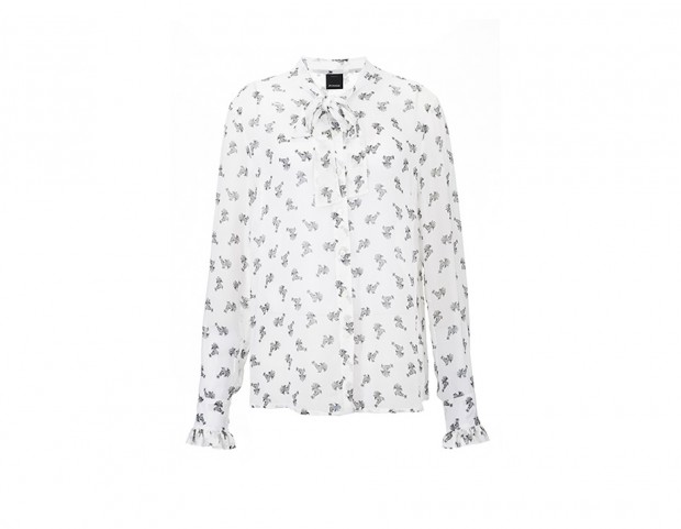 Camicia con fiocco a fantasia Camicia con fiocco a fantasia