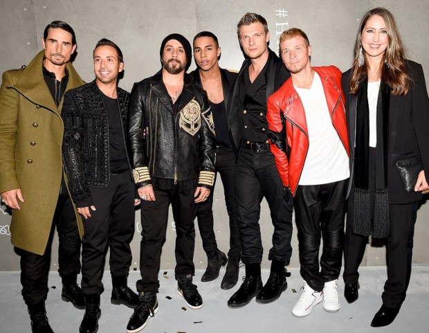 I Backstreet Boys con Olivier Rousteing e Ann Sofie Johansson