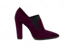 In suede con tacco largo e dettaglio stretch