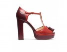 Mary Jane in pelle bicolor e nappina