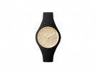 Orologio in silicone con quadrante glitter gold