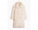 Pelliccia avorio oversize
