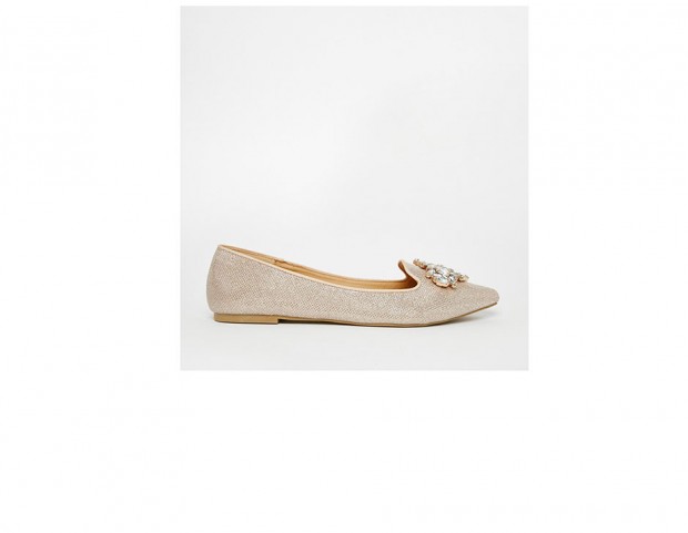 Scarpe flat con strass