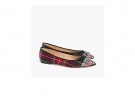 Ballerine in tartan con gemme