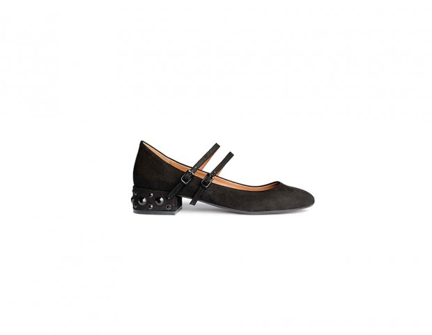 Ballerine con tacco e pietre