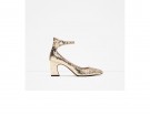Pumps oro con glitter