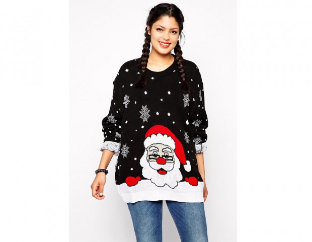 Oversize con disegno Santa Claus