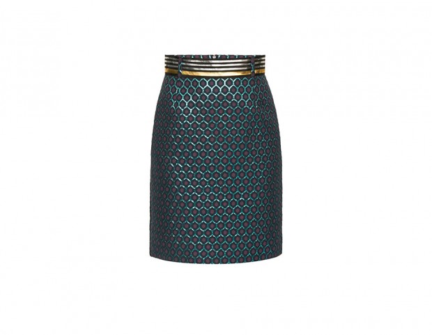 Pencil skirt jacquard