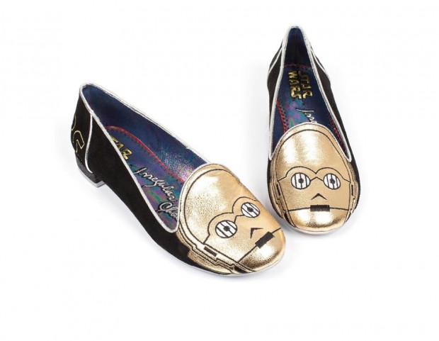 Ballerine con punta disegnata gold
