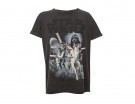T-shirt con stampa effetto vintage